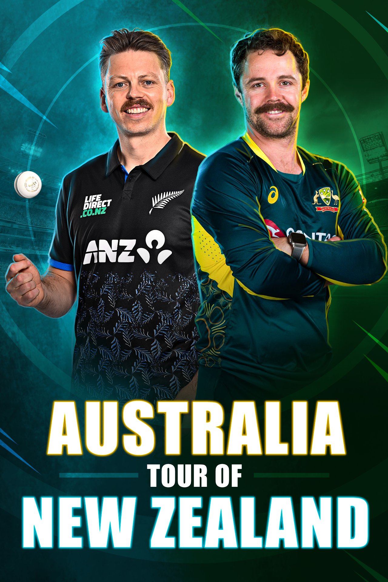 Australia tour of new zealand, 2025 cricket vertical banner