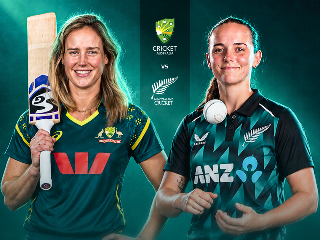 1st t20i of new zealand women tour of australia, 2026: australia women vs new zealand women banner