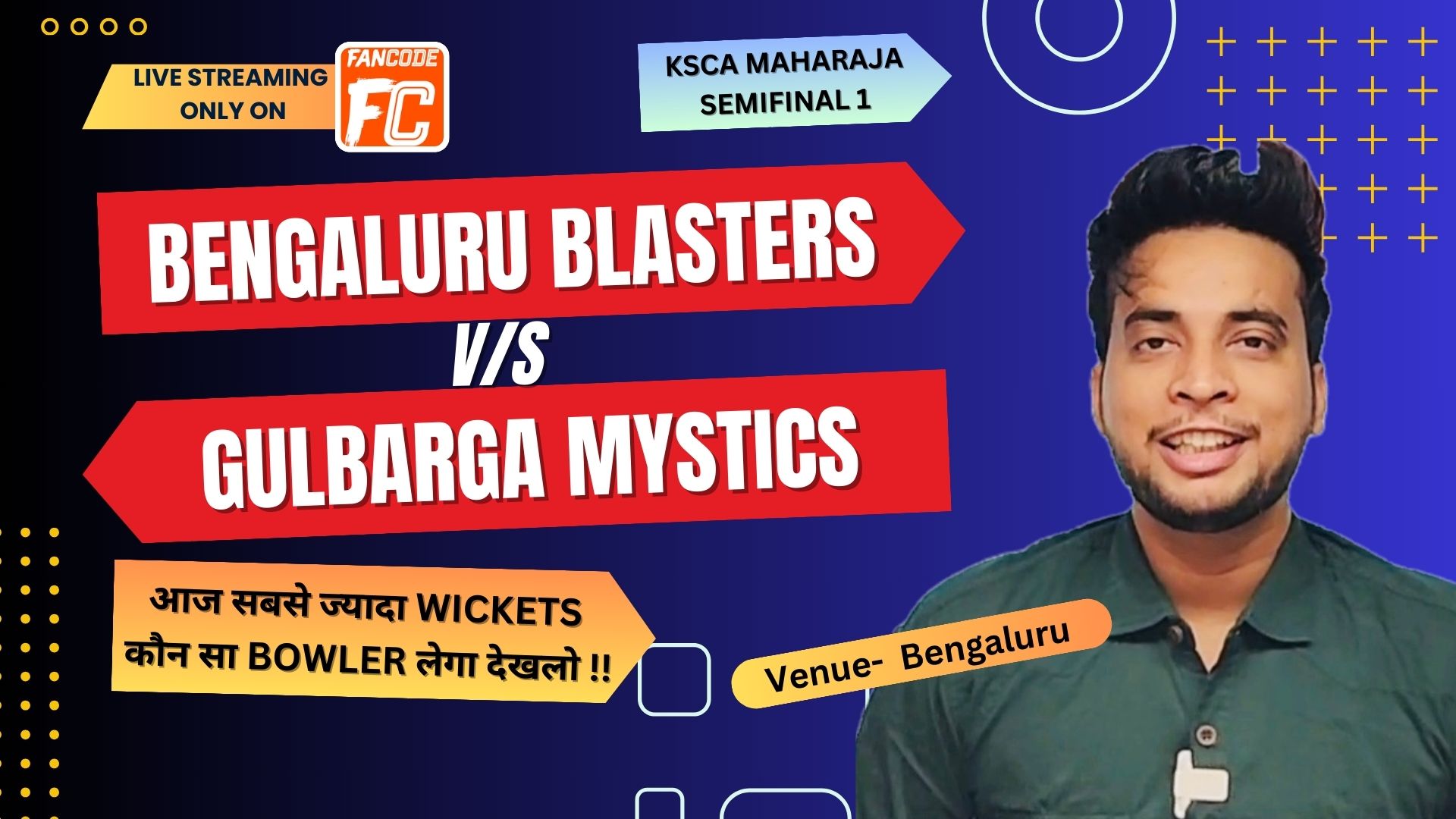 1st Semi-Final: Bengaluru Blasters vs Gulbarga Mystics | Fantasy Preview