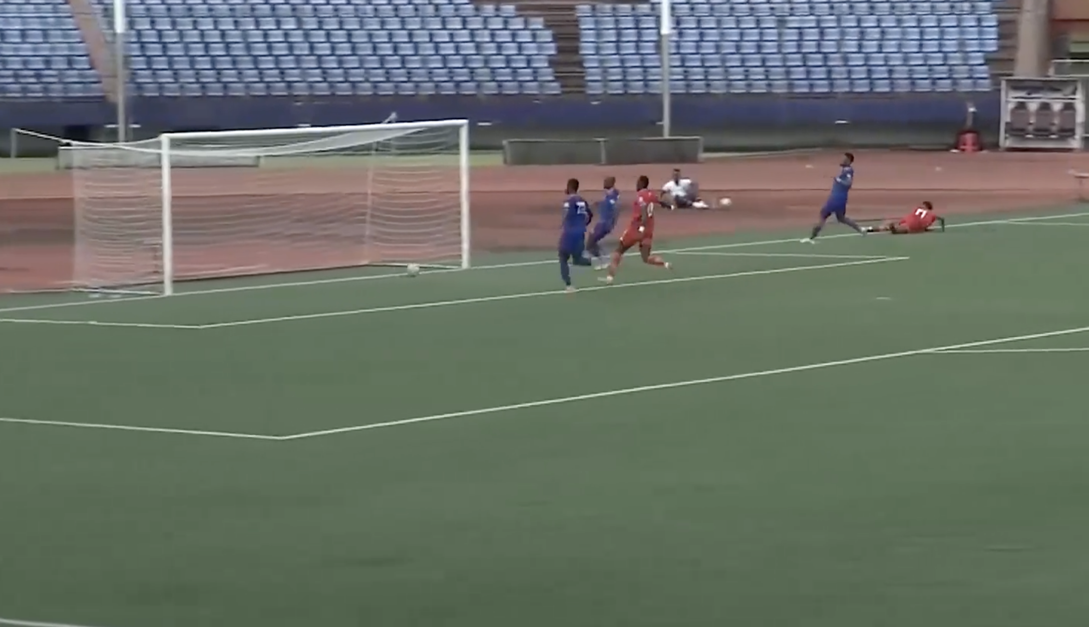 A SUBLIME FINISH! Mamadu Bah doubled the lead for Liberia 