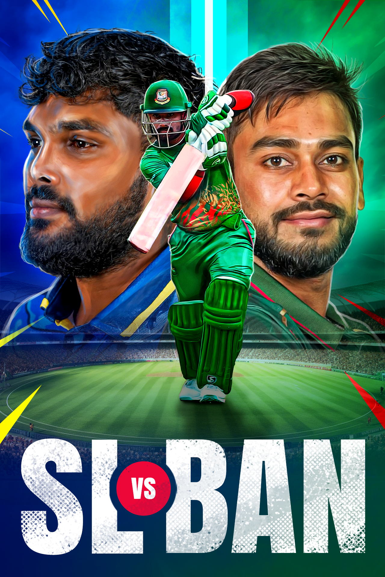 Bangladesh tour of sri lanka, 2025 cricket vertical banner