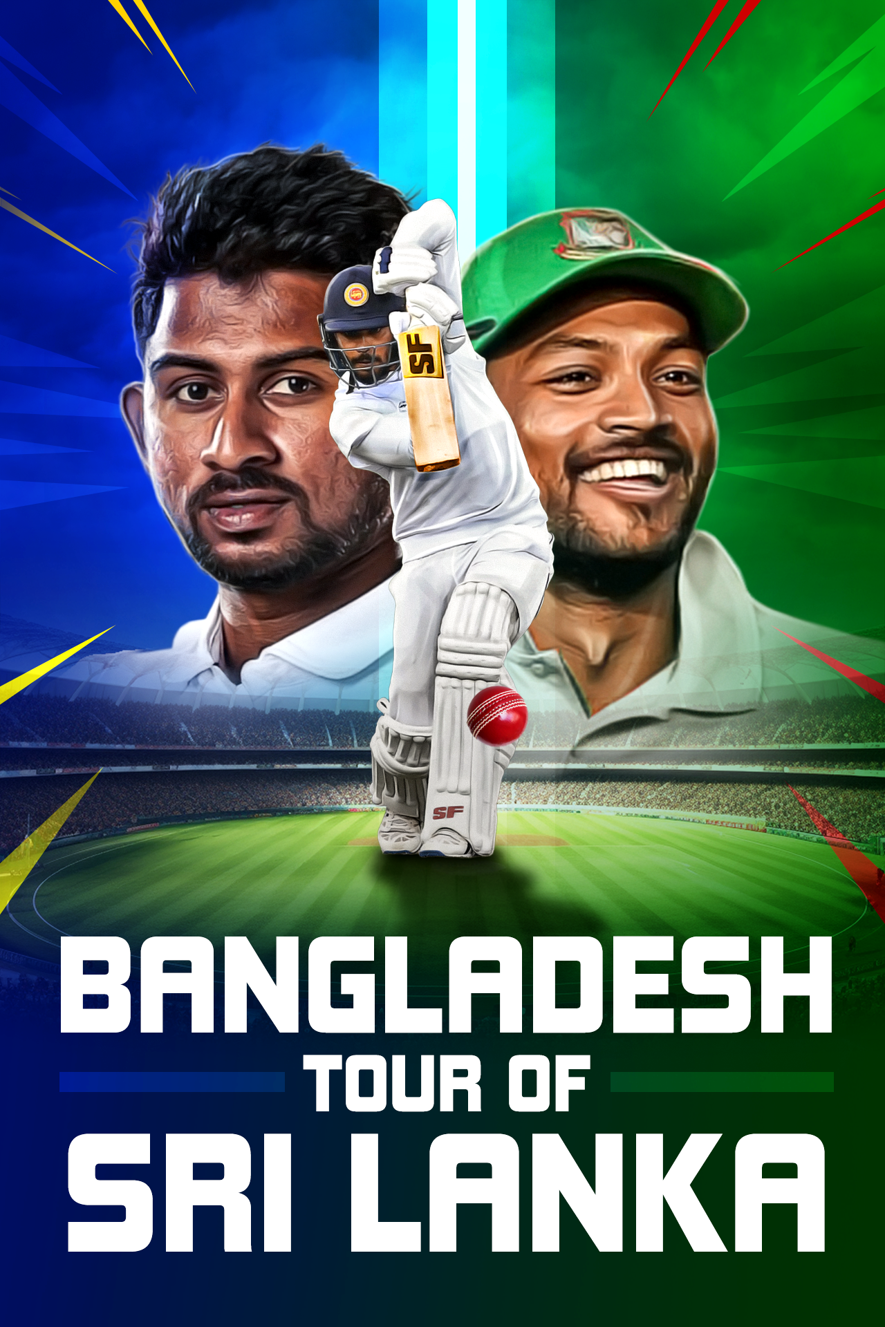 Bangladesh tour of sri lanka, 2025 cricket vertical banner