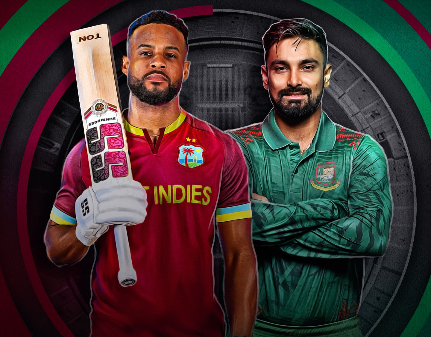 2nd odi of bangladesh tour of west indies, 2024: west indies vs bangladesh banner