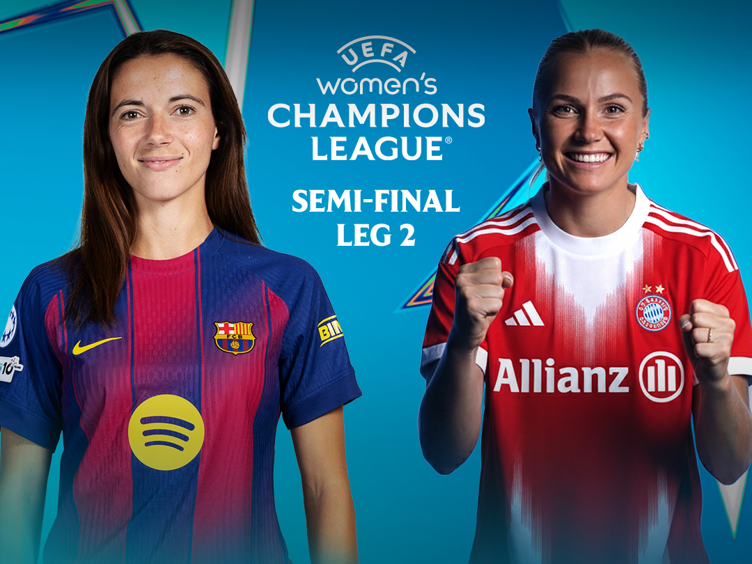 Semi-final leg 2 of uefa women's champions league 2025-26 banner