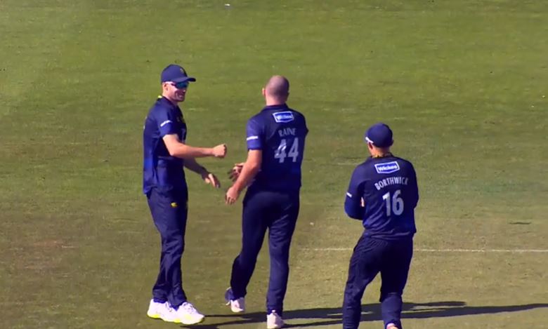 Durham vs Derbyshire: Ben Raine's 4 for 30