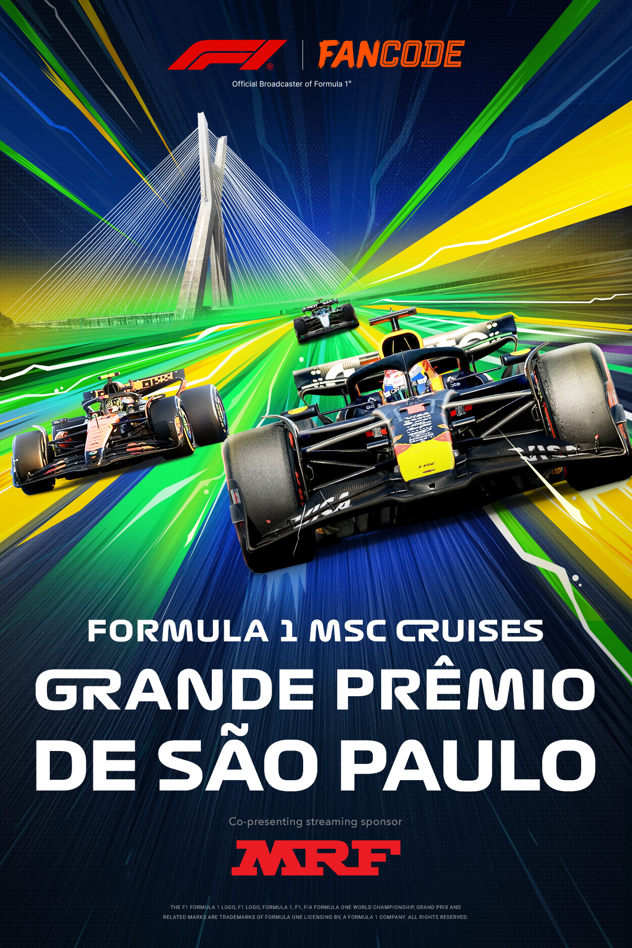 F1 msc cruises grande premio de sao paulo 2025 formula1 vertical banner
