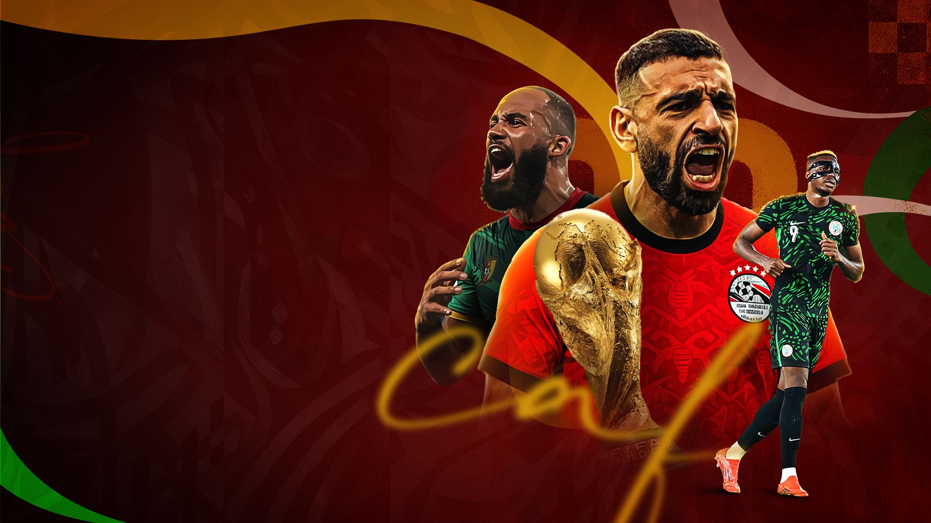 Caf world cup qualifiers football banner