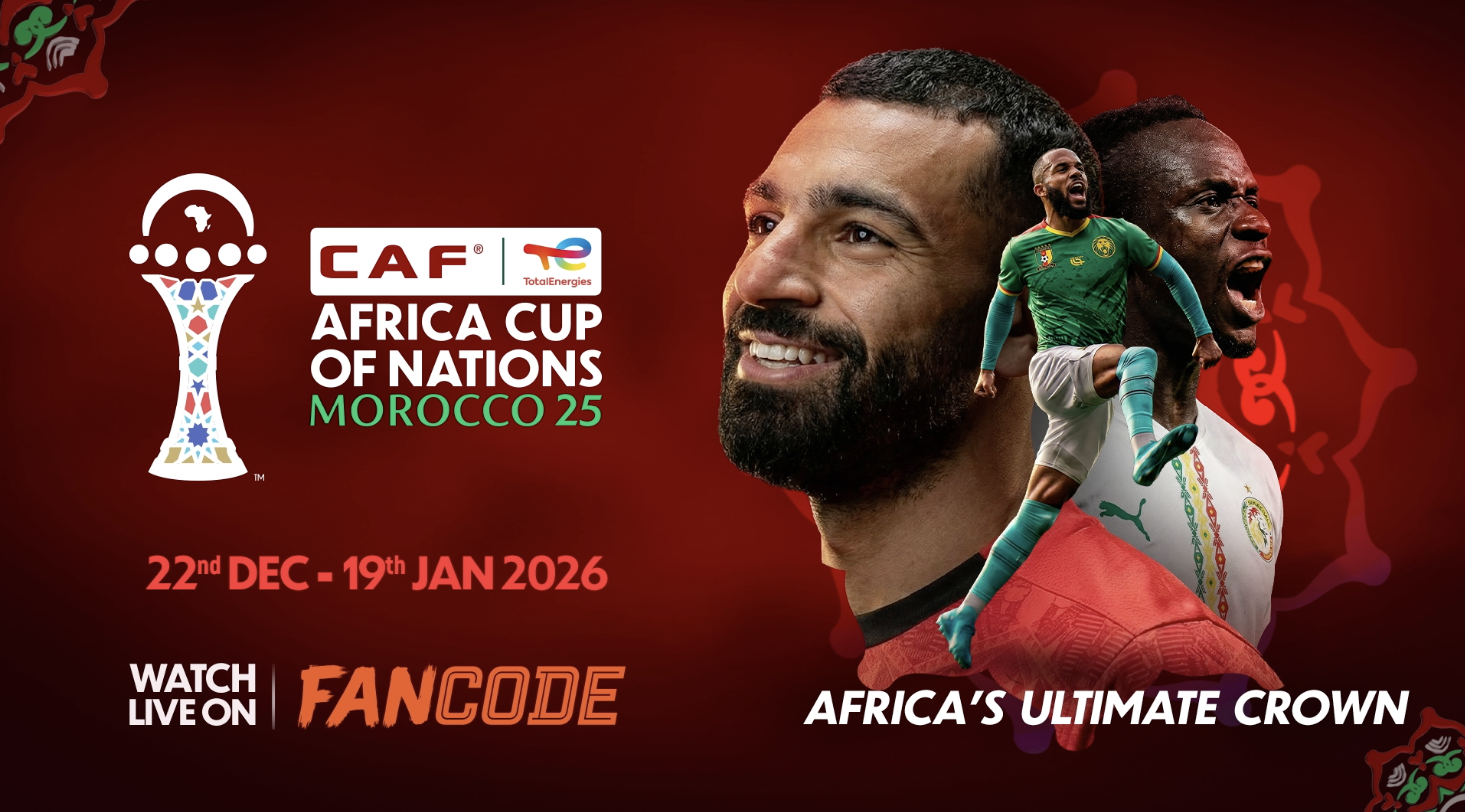 Africa Cup of Nations 2025-26: Live on FanCode!
