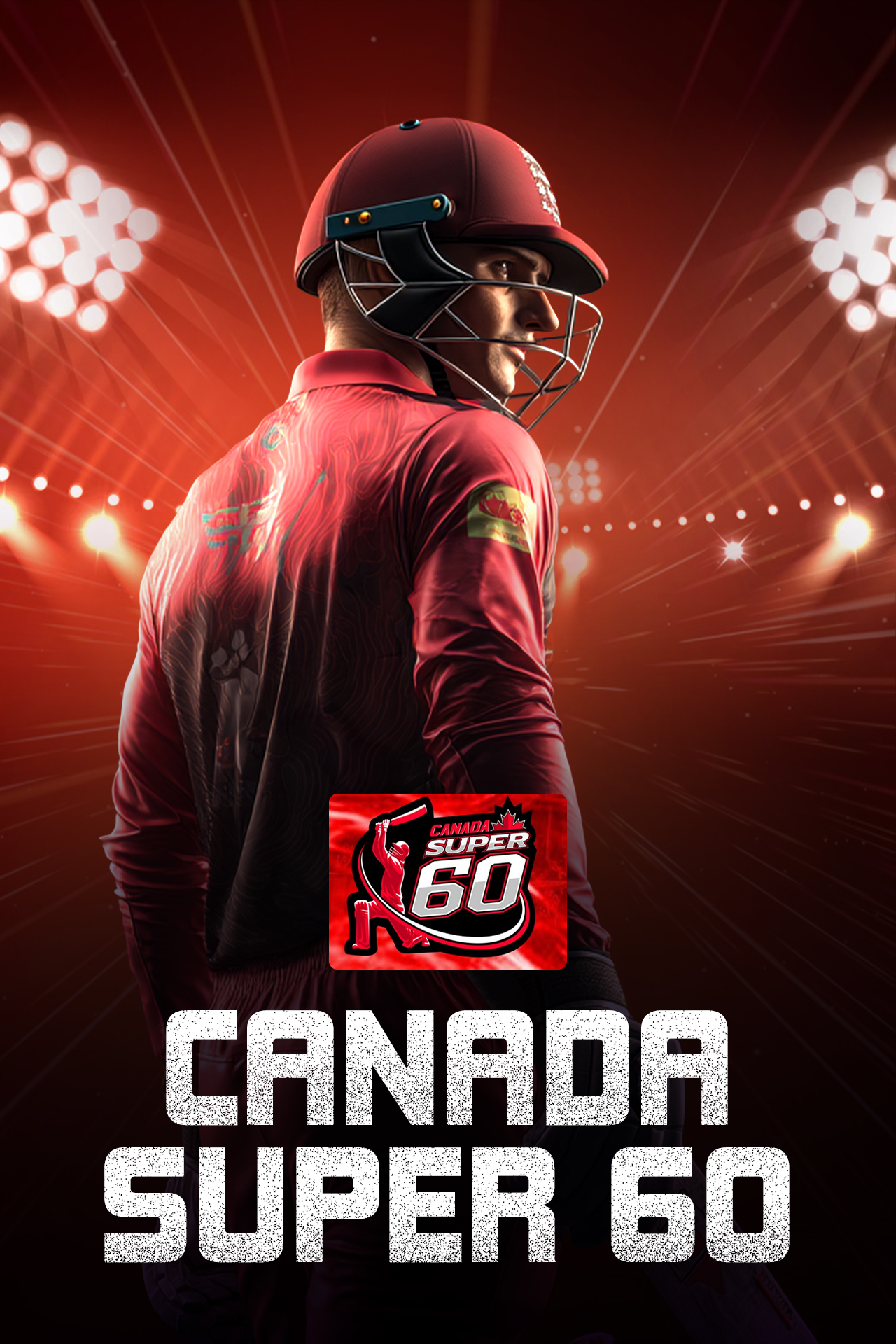 Canada super 60, 2025 cricket vertical banner