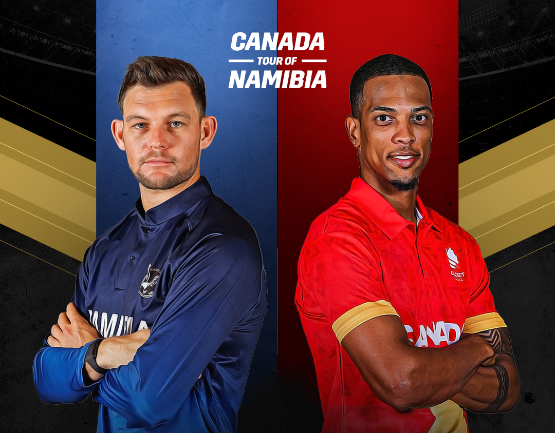 Match 2 of canada tour of namibia, 2025: namibia vs canada banner