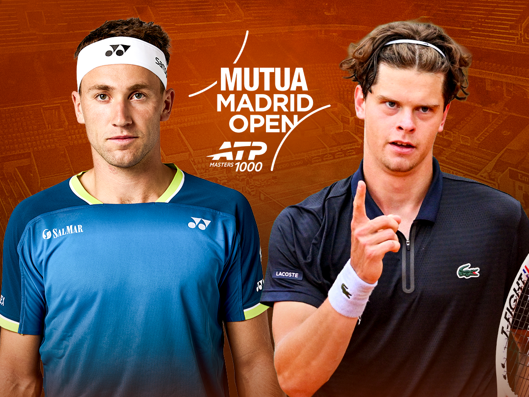 Qf: ruud vs blockx of atp masters mutua madrid open 2026 banner