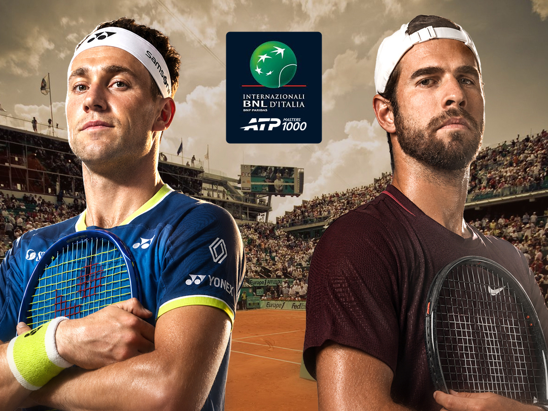 Day 7 - c. Ruud vs k. Khachanov of atp masters internazionali bnl d'italia 2026 banner