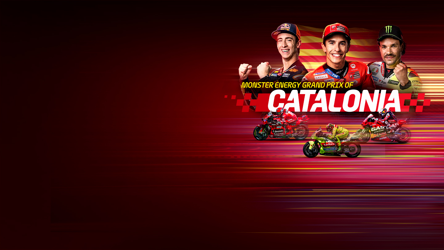 Monster energy grand prix of catalonia motogp banner