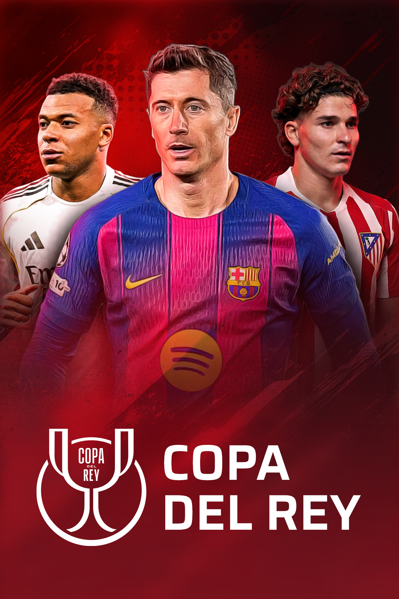 Copa del rey, 2025-26 football vertical banner