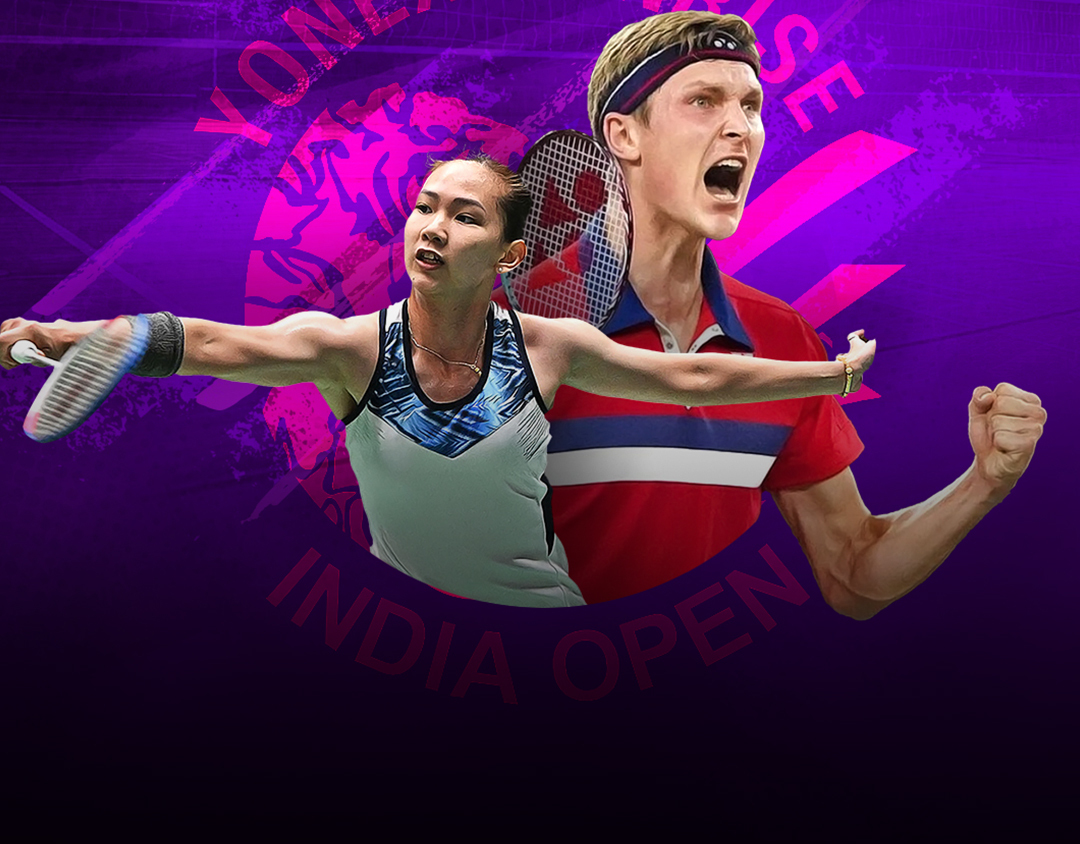 Quarter-finals, court 2 of yonex sunrise india open, 2025 banner