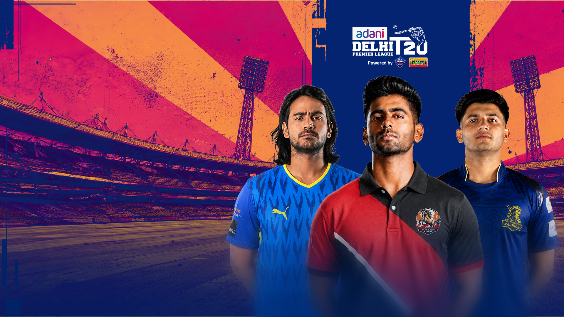 Delhi premier league, 2026 cricket banner
