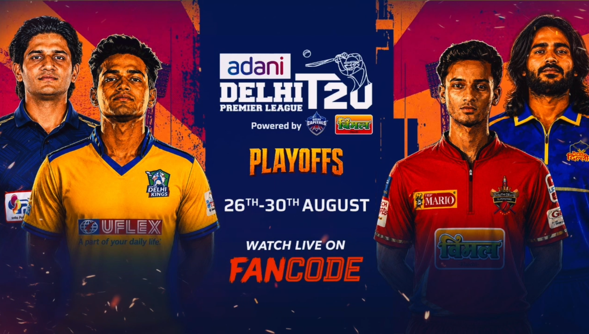 Delhi Premier League 2026 Playoffs: Live on FanCode!