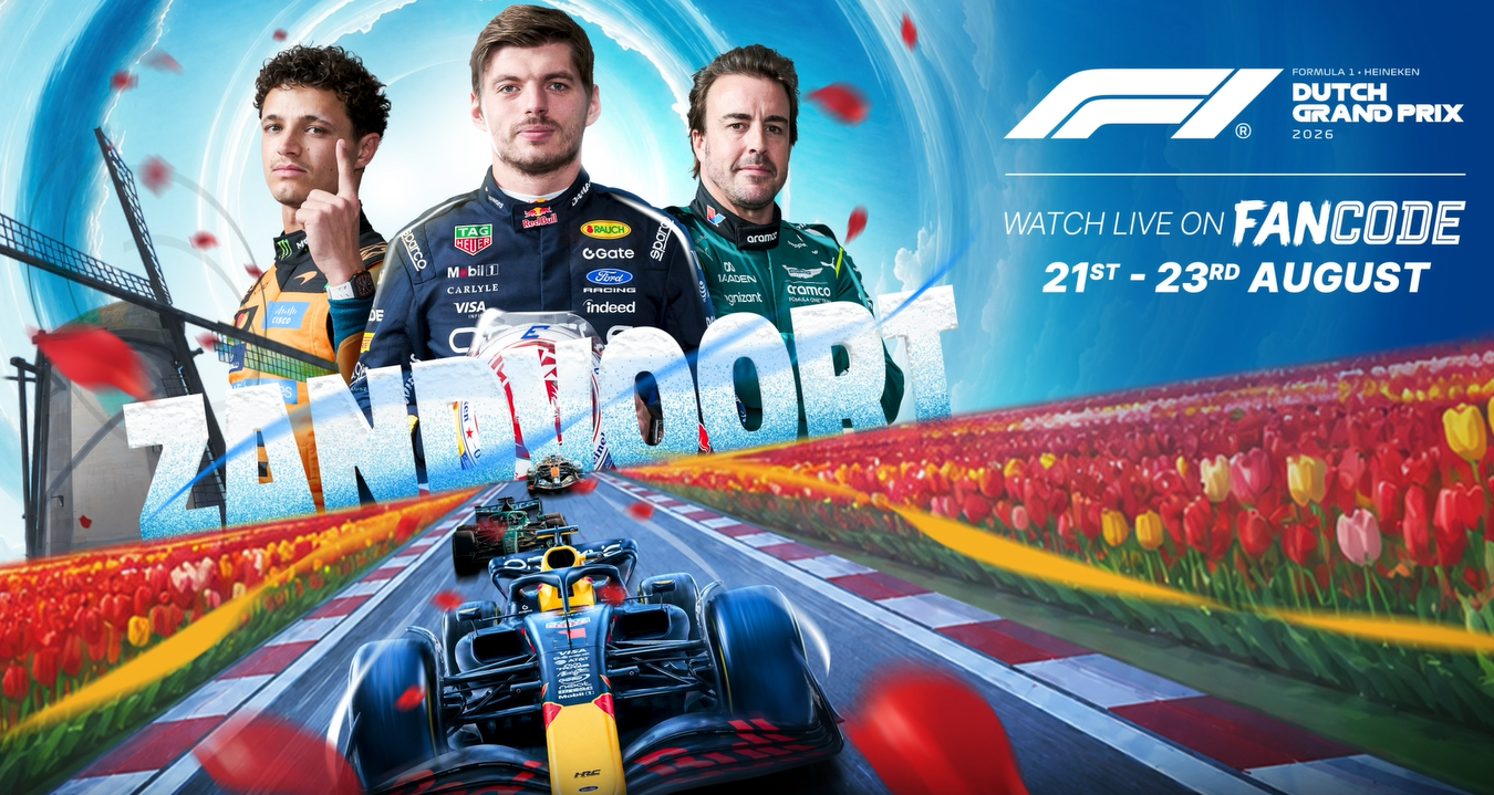 Dutch GP 2026: Live on FanCode!