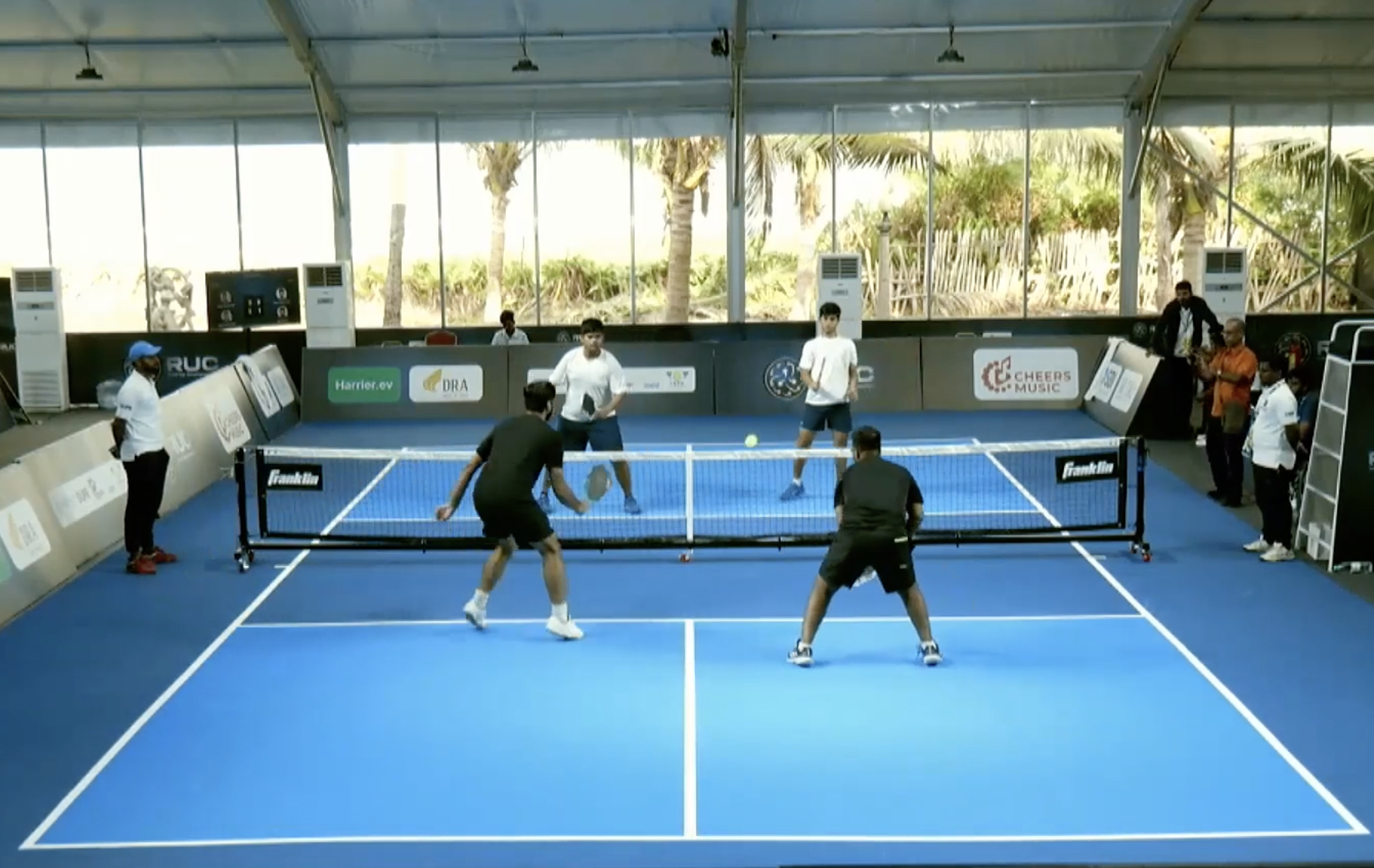 Match 14: Aditya/Arjun 11-3, 11-2 Karan/Ravi