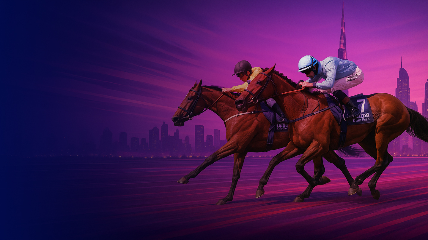 Dubai duty free shergar cup 2025 horse racing banner