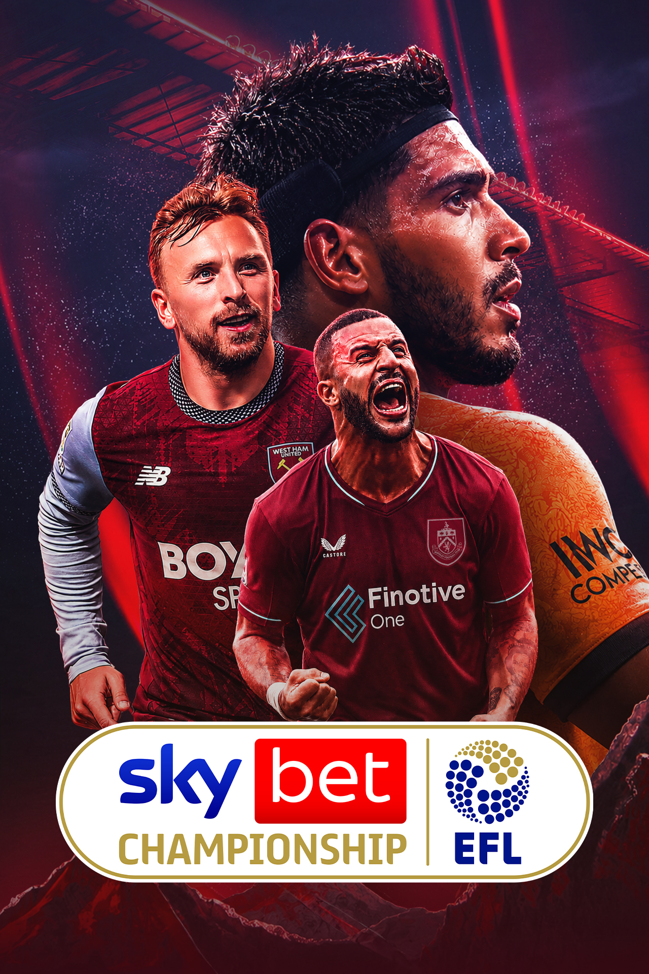 Efl championship 2026-27 football vertical banner