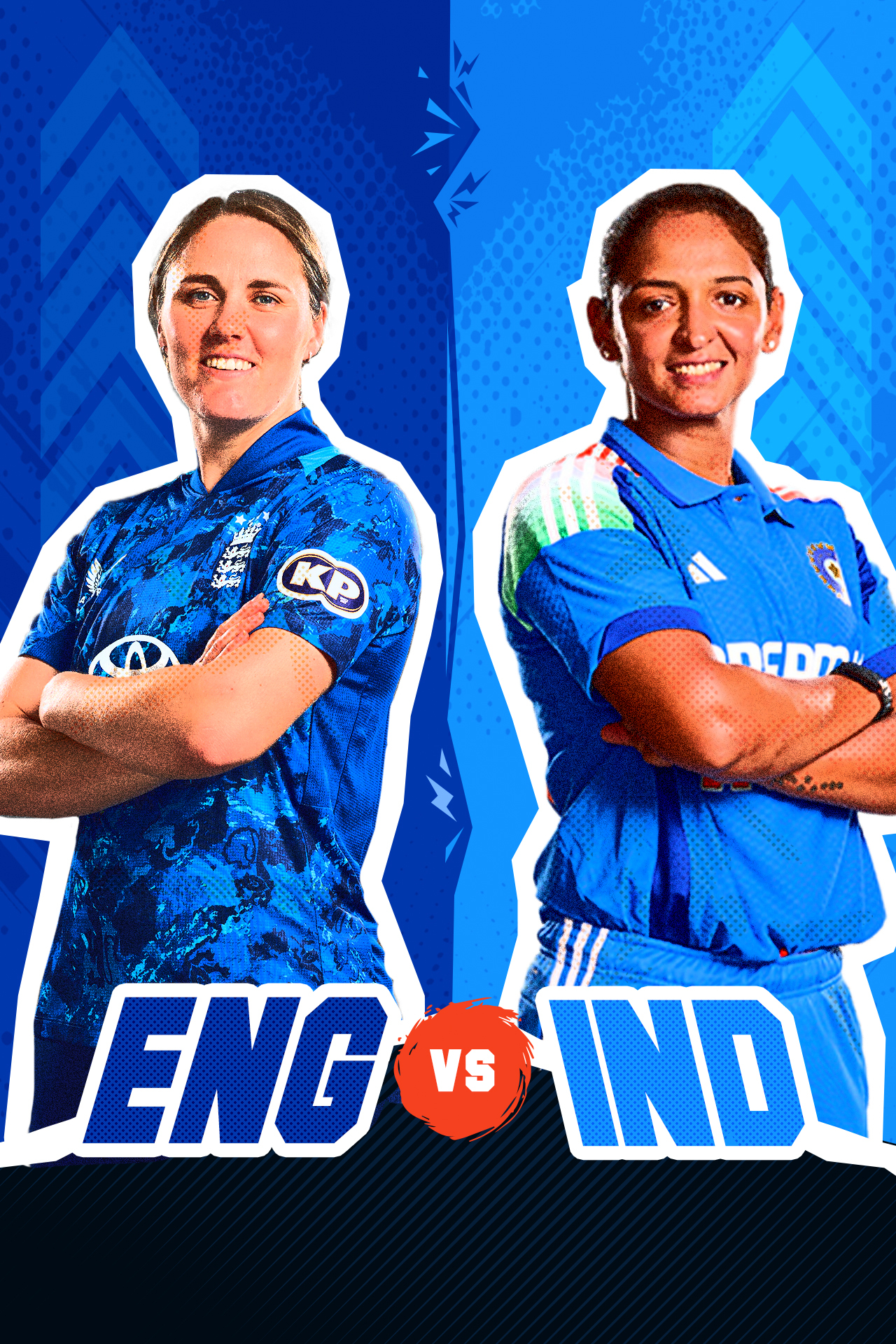 India women tour of england, 2025 cricket vertical banner