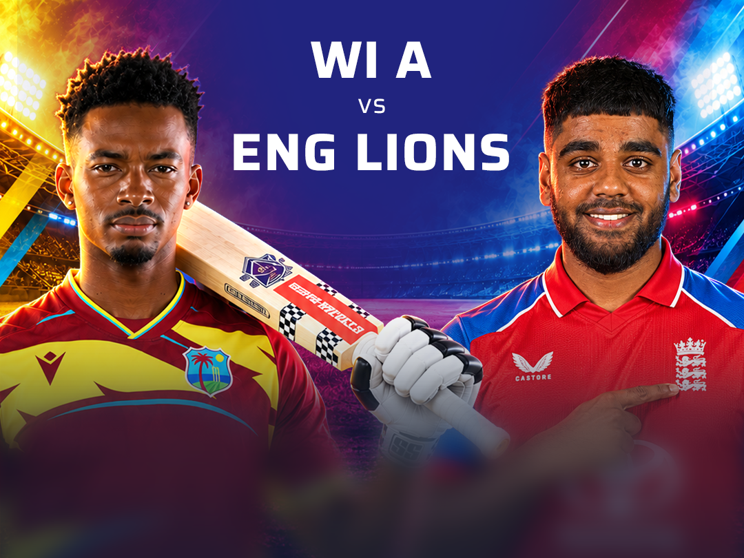 3rd odi of england lions tour of west indies, 2026: west indies a vs england lions banner