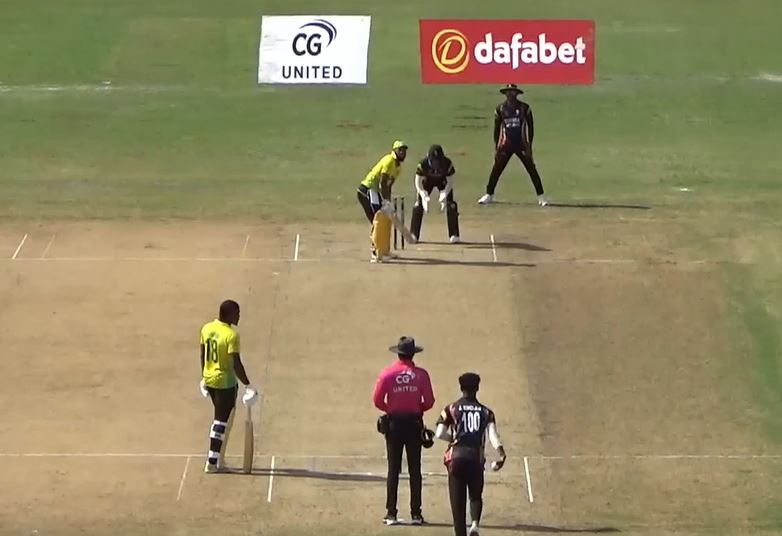 Guyana Harpy Eagles vs Jamaica Scorpions: John Campbell's 53 off 65