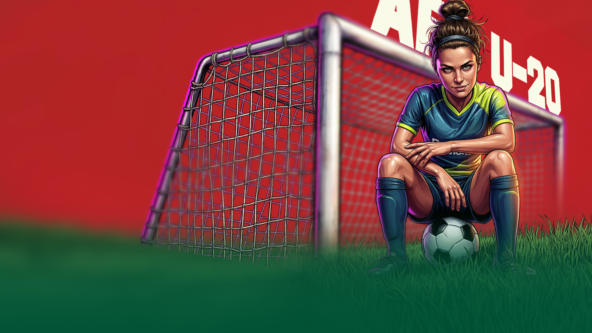 Afc u20 women's asian cup 2026 football banner