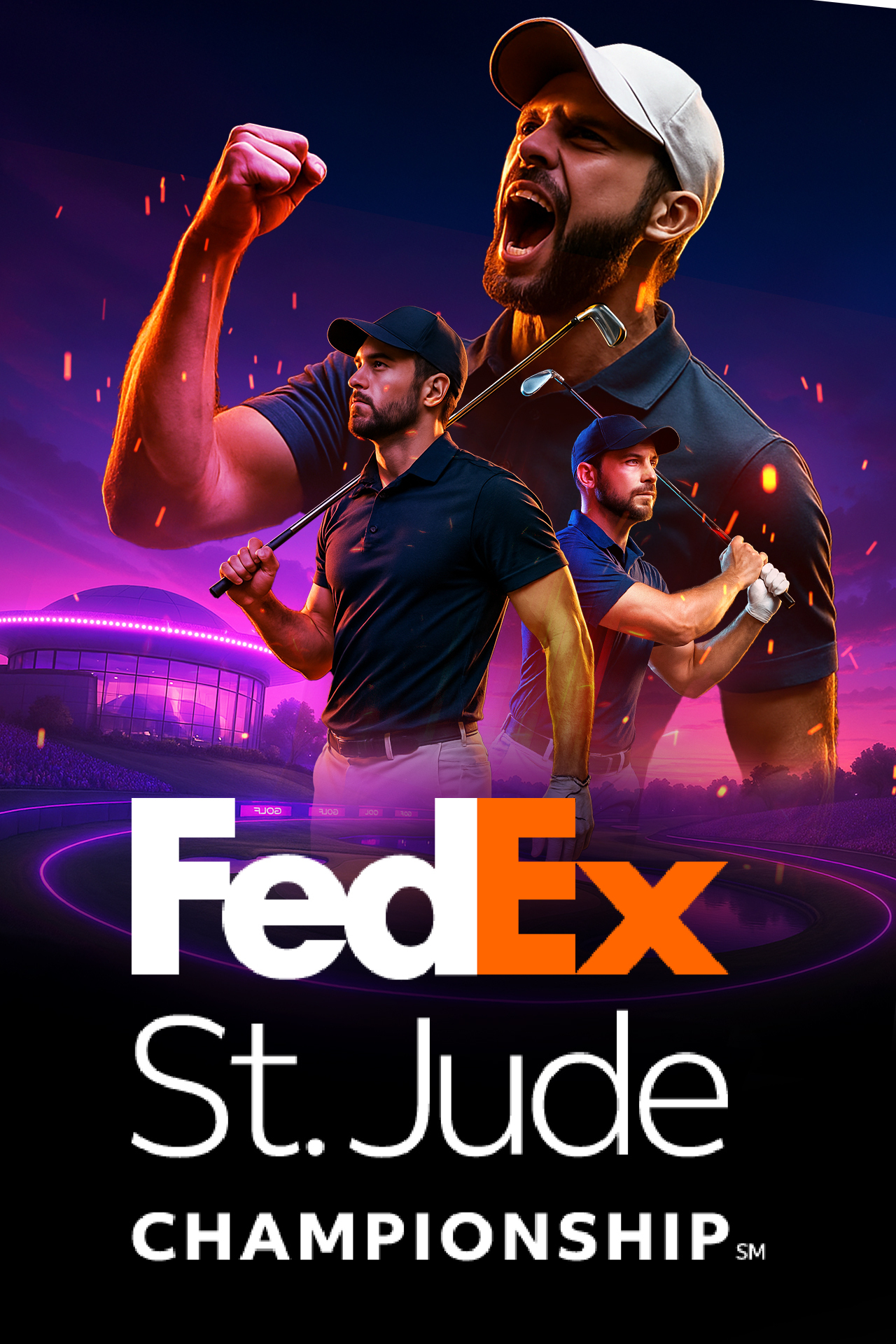 Fedex st. Jude championship 2025 golf vertical banner