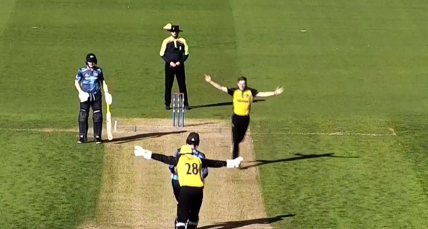 Glamorgan vs Yorkshire: Andy Gorvin's 4 for 35