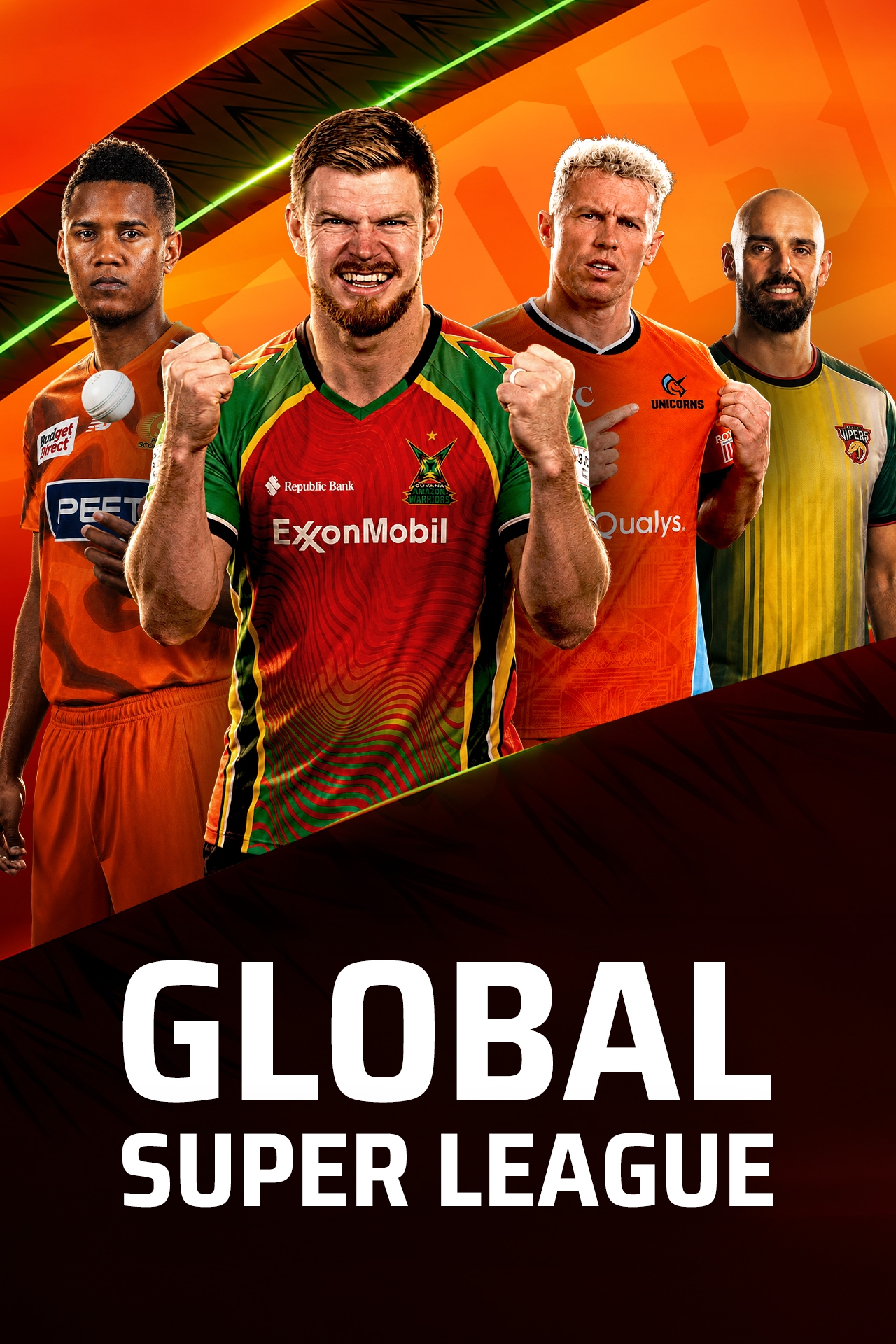 Global super league, 2026 cricket vertical banner