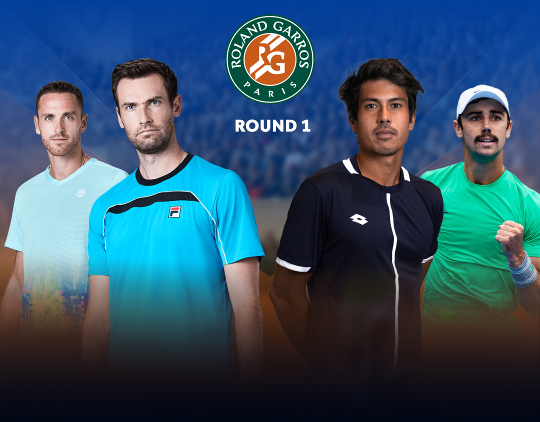 Round 1 of roland garros 2025 banner