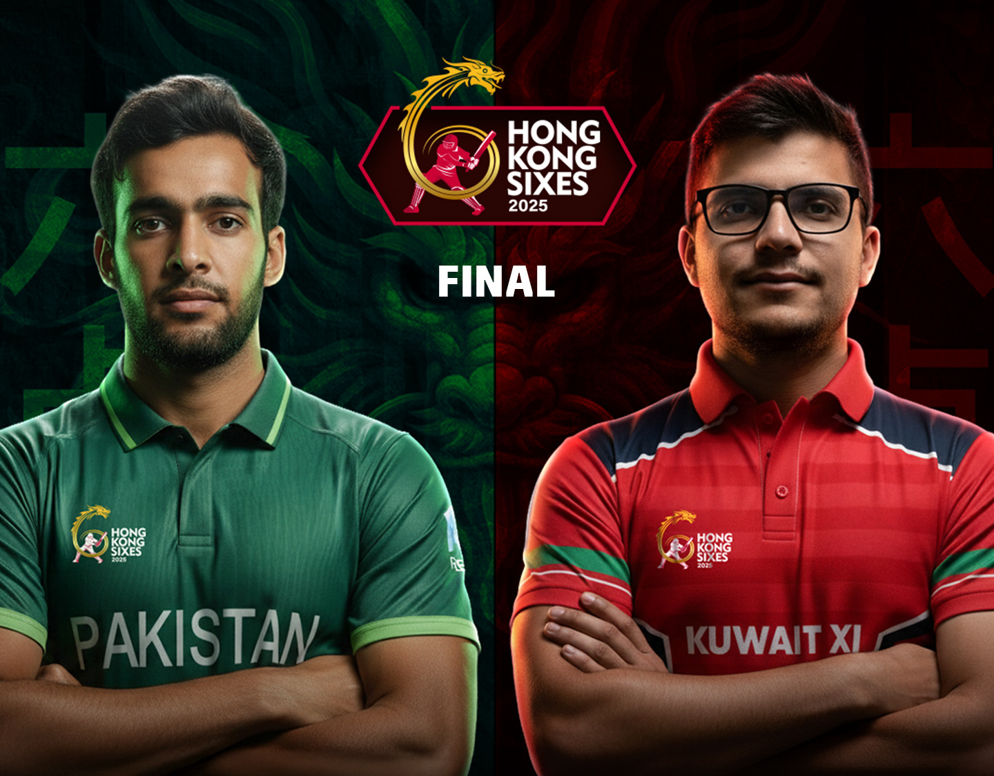 Final of hong kong sixes, 2025: pakistan vs kuwait banner