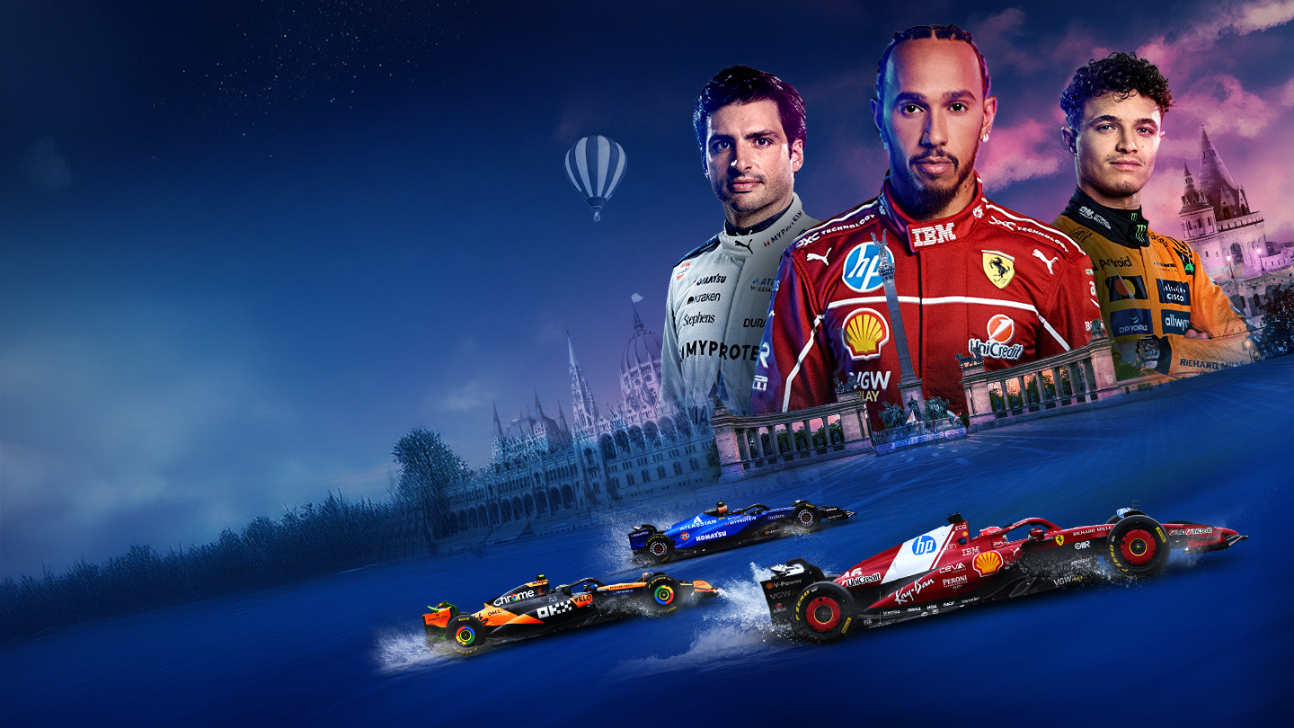 F1 lenovo hungarian grand prix 2025 formula 1 banner