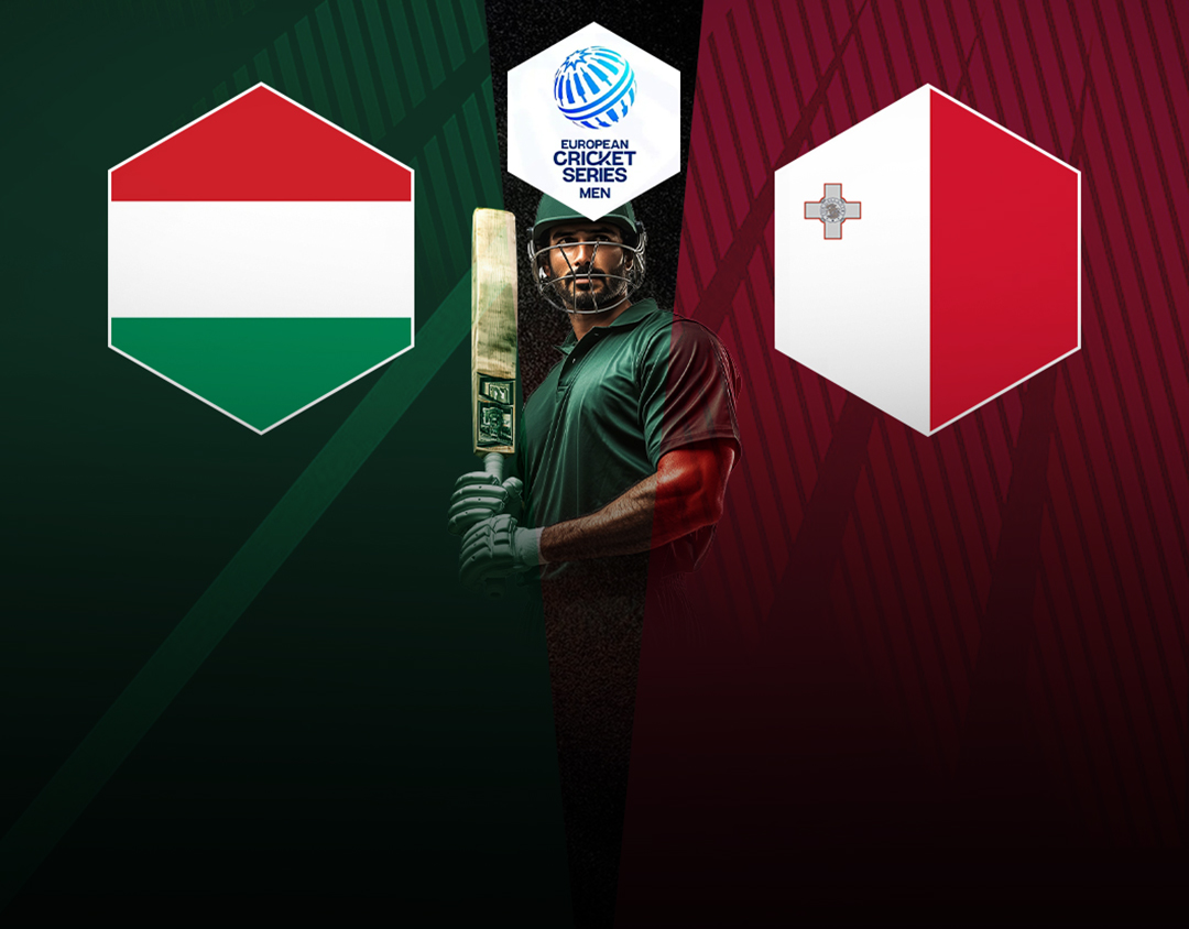 Match 1 of ecn malta t20i tri-series, 2025: hungary vs malta banner