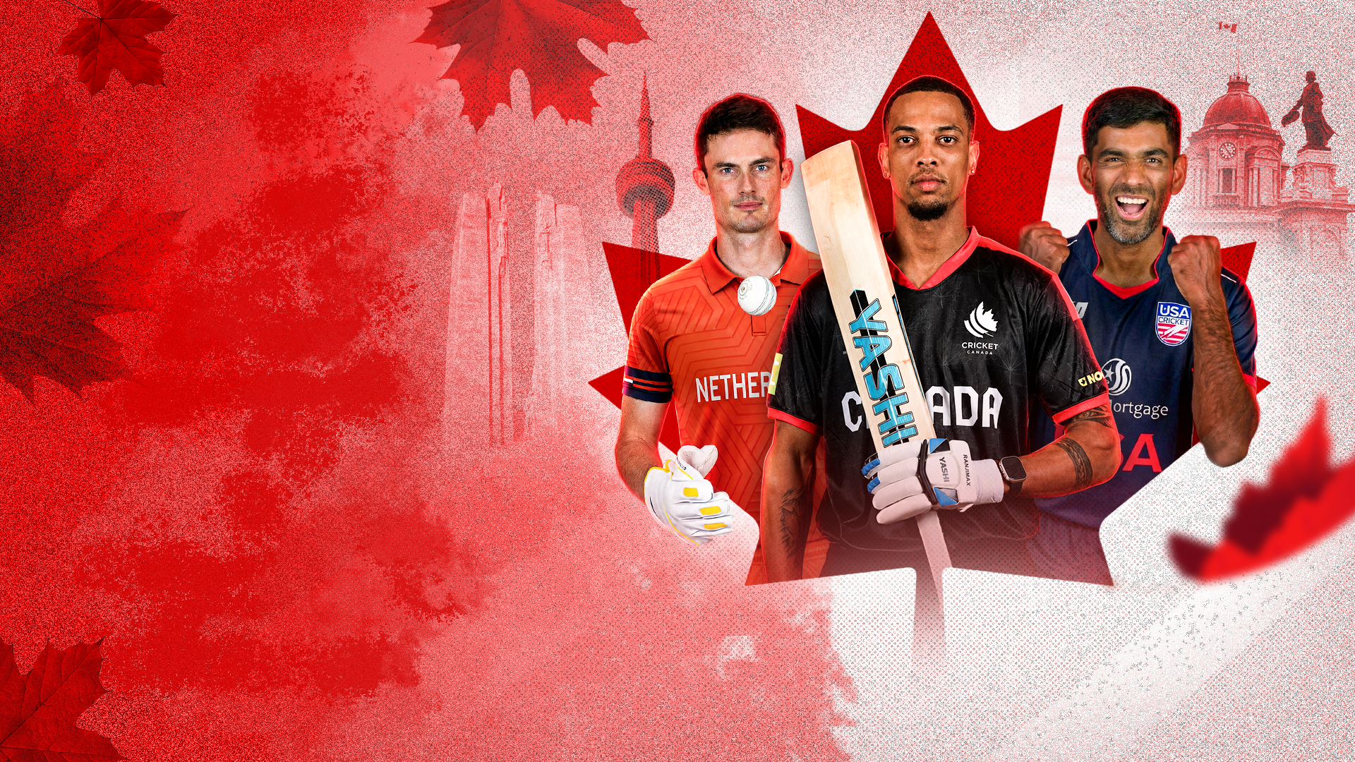 Icc cwc league 2 canada, 2026 cricket banner