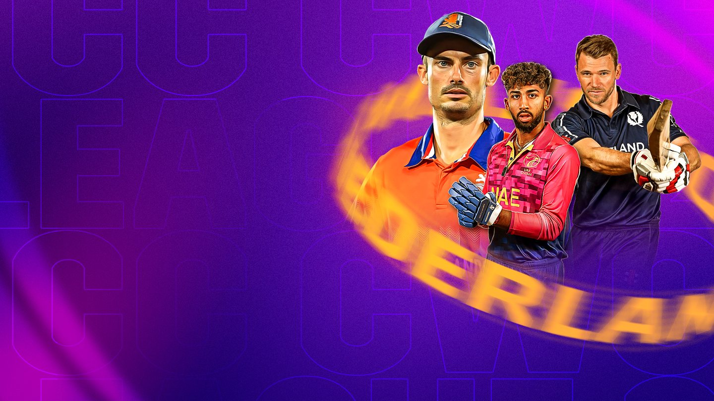 Icc cwc league 2, 2023-27 cricket banner