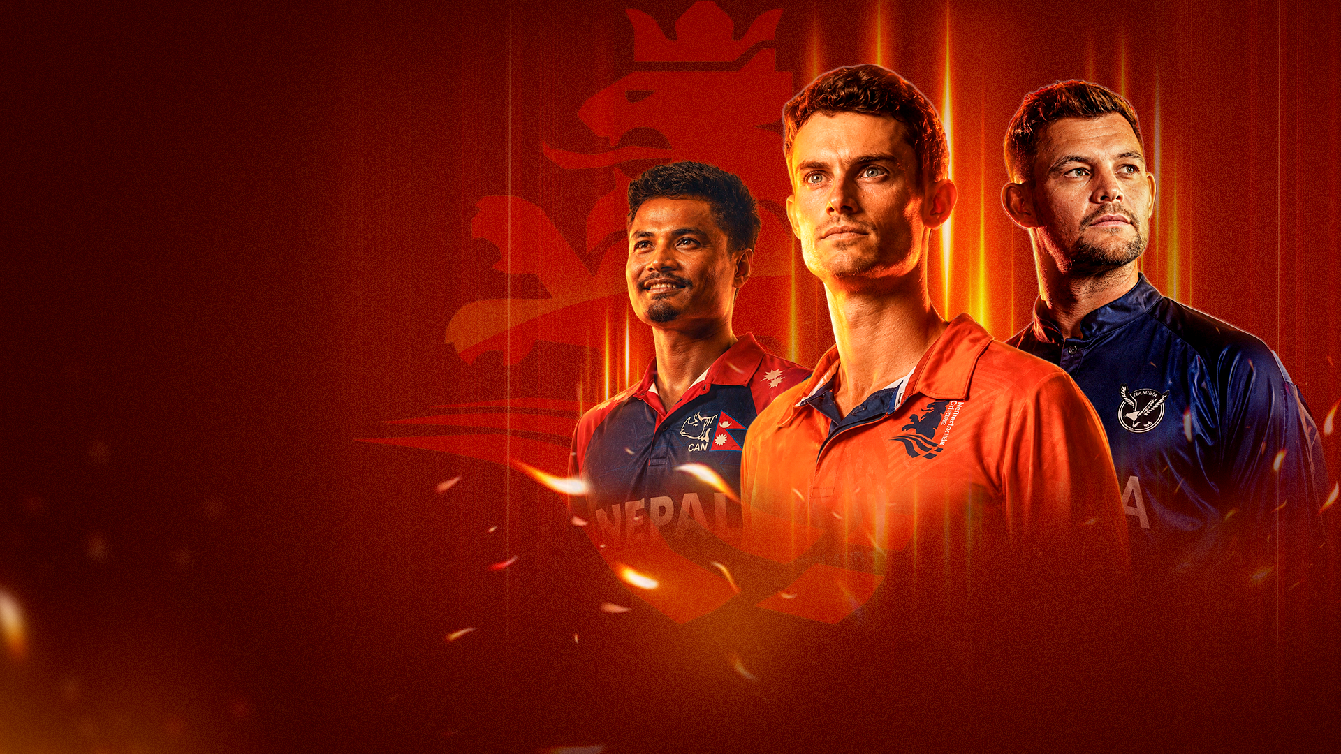 Icc cwc league 2 netherlands, 2026 cricket banner