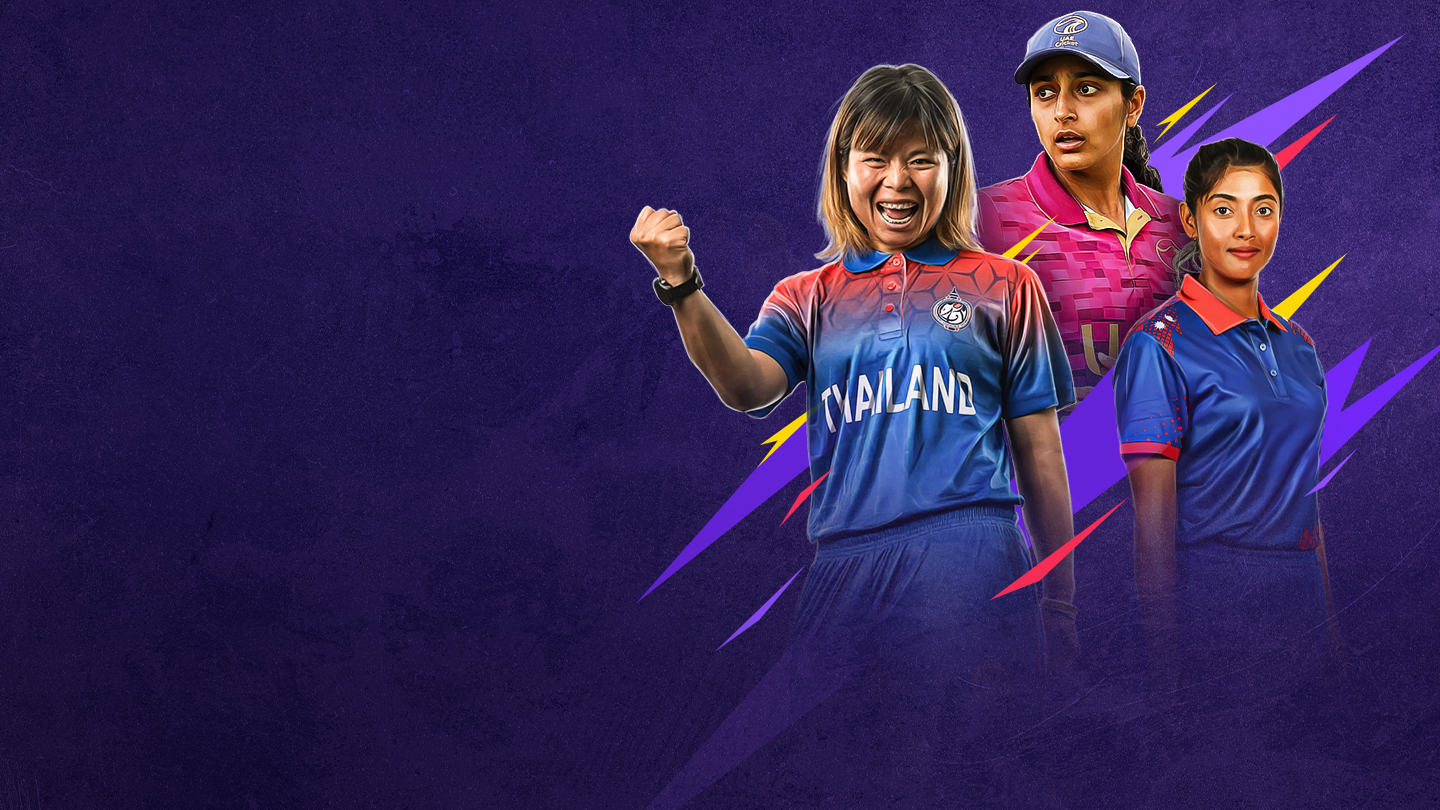 Icc women's t20 world cup asia qualifier, 2025 cricket banner