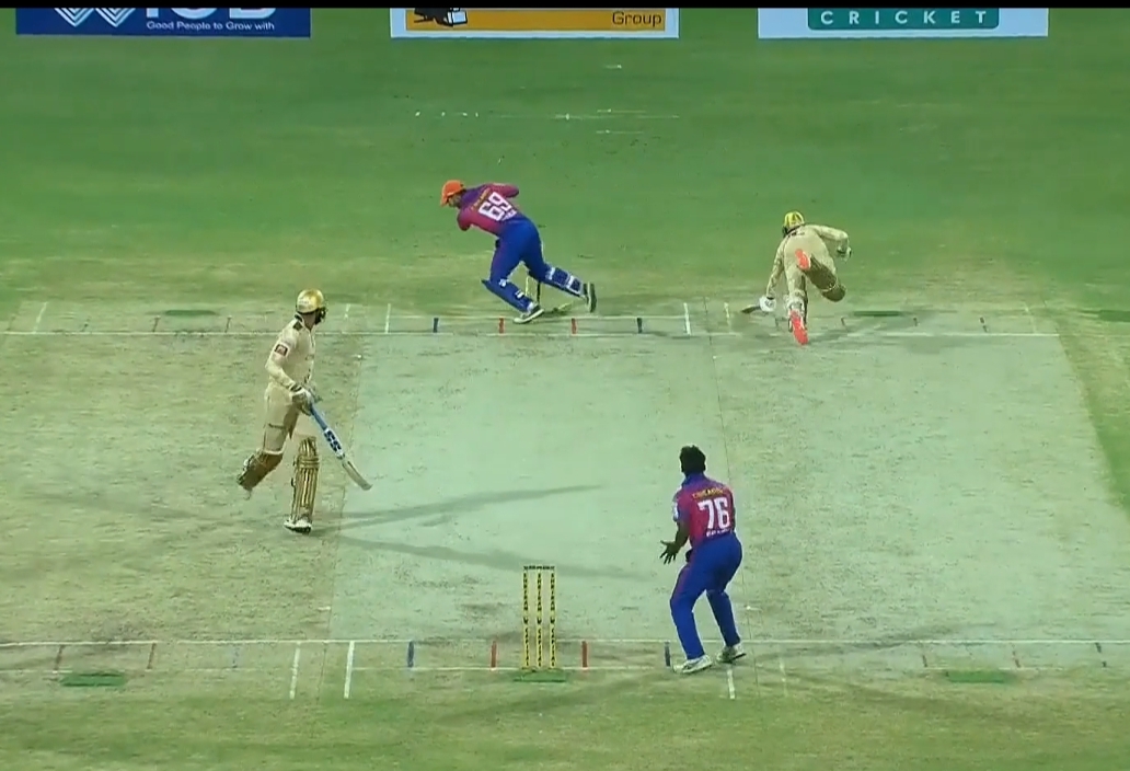 From Downtown! Mohan Prasath’s laser run-out