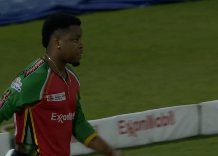 BLIMEY! Hetmyer's stunner lit it up for Guyana