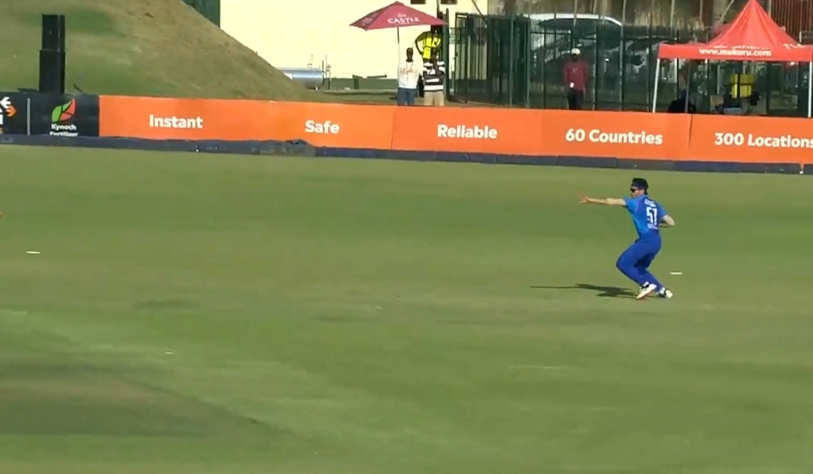 BULLSEYE! Abdullah Ahmadzai landed a laser run-out