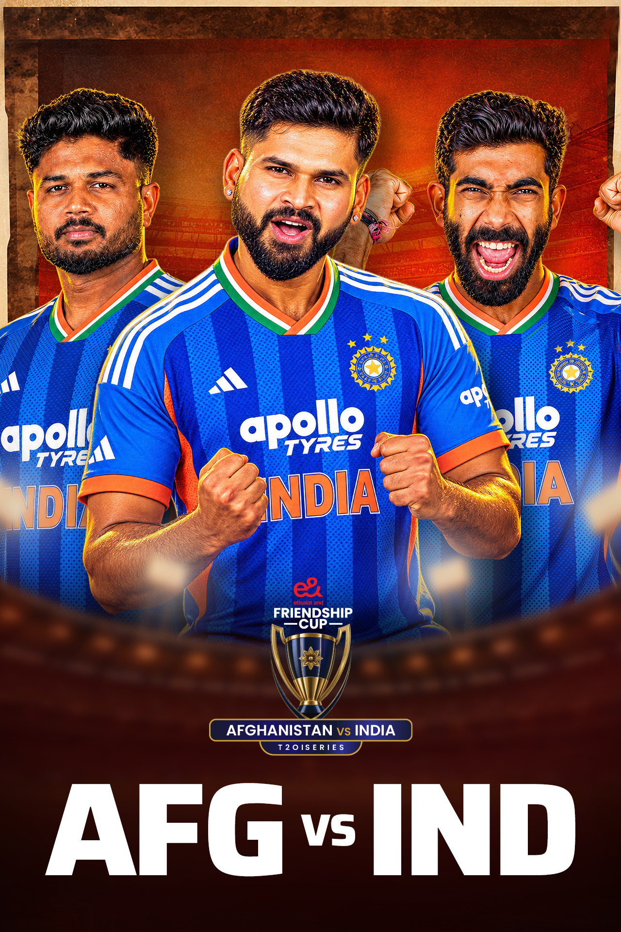 India tour of afghanistan, 2026 cricket vertical banner