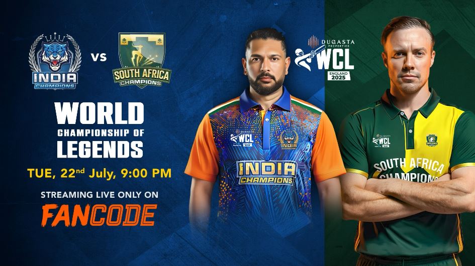 India Champions vs South Africa Champions: Live on FanCode!