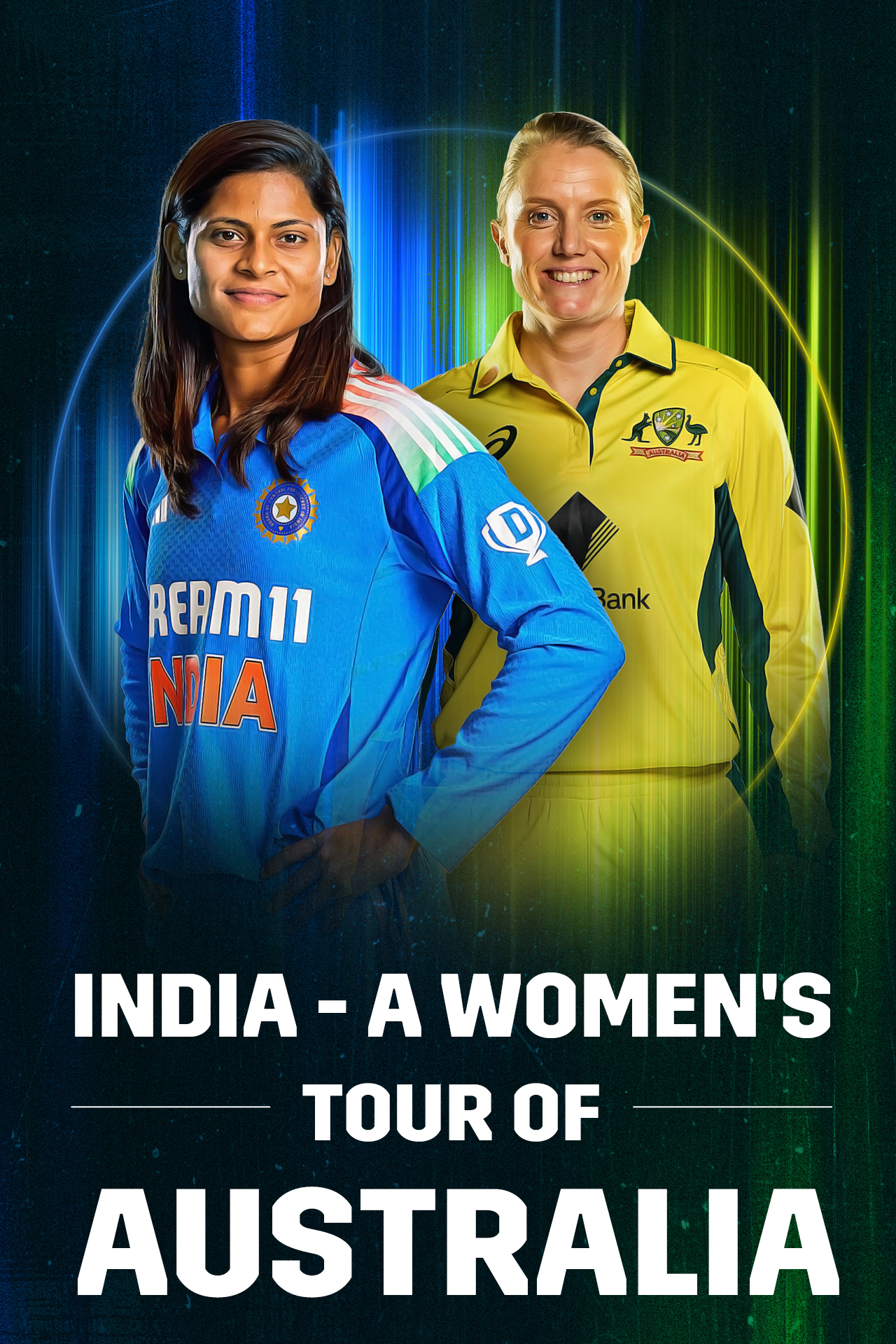 India a women tour of australia, 2025 cricket vertical banner