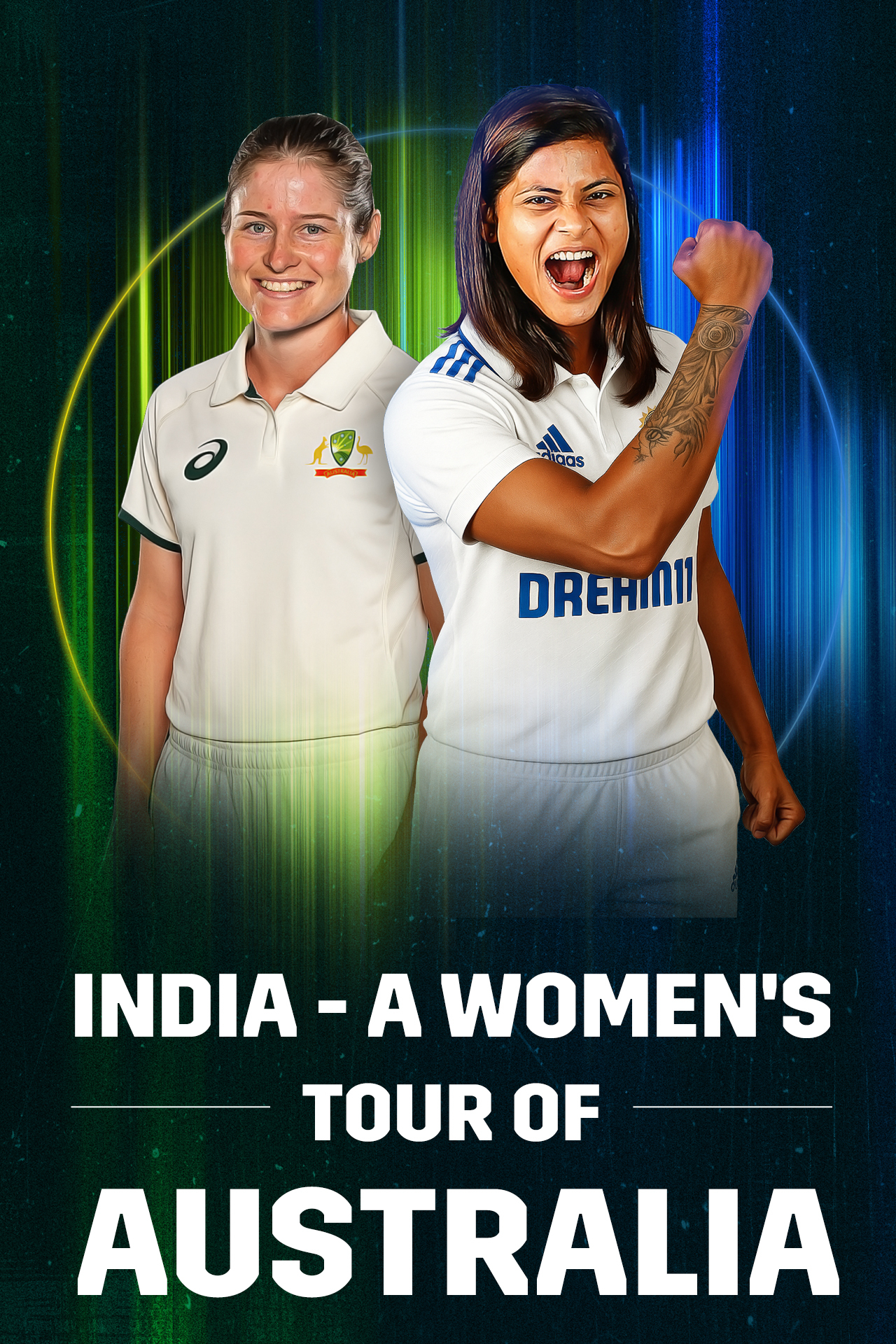India a women tour of australia, 2025 cricket vertical banner