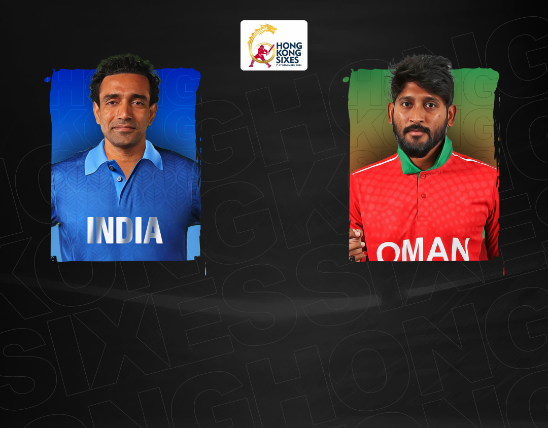 Bowl match 6 of hong kong sixes, 2024: india vs oman banner