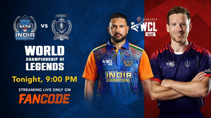 India Champions vs England Champions: Live on FanCode!