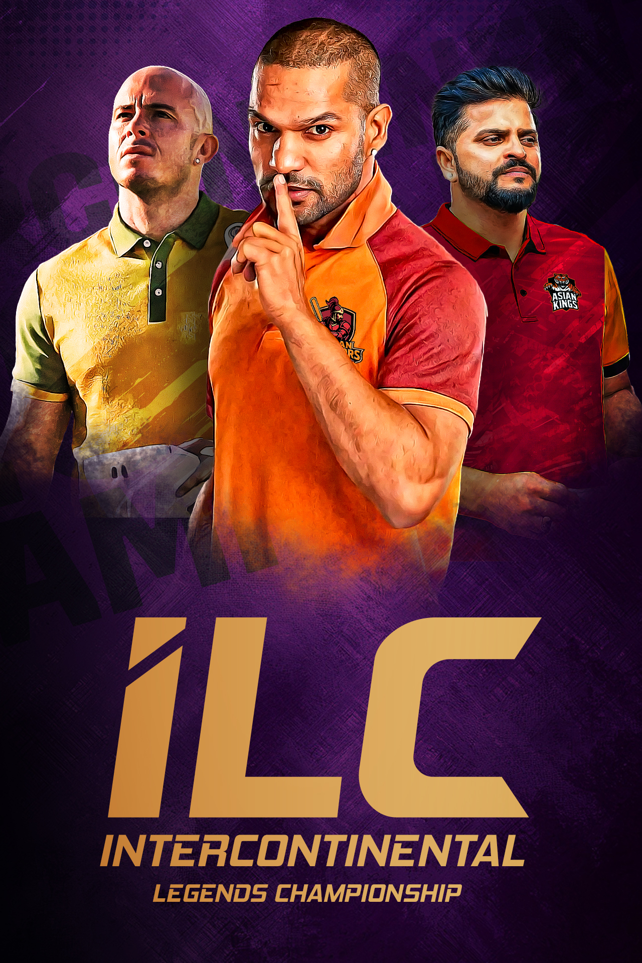 Intercontinental legends championship, 2025 cricket vertical banner